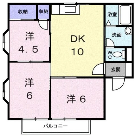 サンクチュアリ中村Ｄの間取り