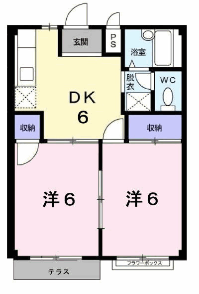 Ｏ．ＫハイツⅠの間取り