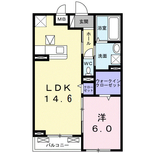 メゾンクロレ　Ⅱの間取り