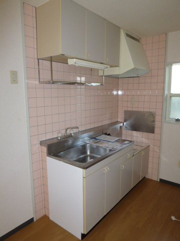熊本市北区西梶尾町のアパートのキッチン|キッチンです