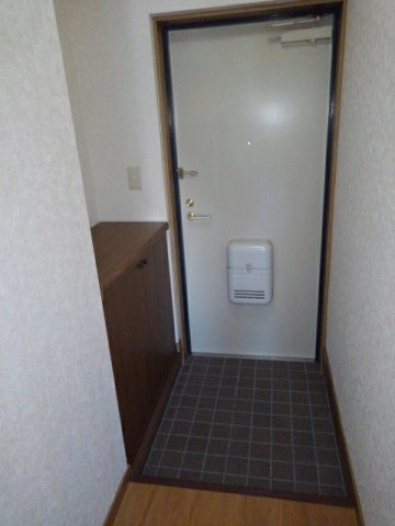 熊本市北区龍田６丁目の賃貸マンションの玄関|明るい玄関です