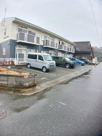熊本市北区龍田１丁目のアパートの駐車場|カースペースがあります
