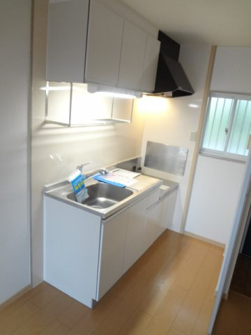 熊本市北区龍田６丁目のアパートのキッチン|使いやすいキッチンです