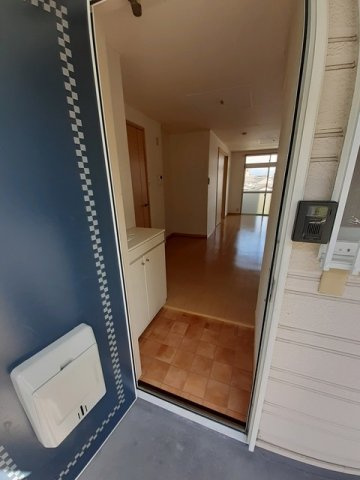 熊本市北区龍田６丁目のアパートのエントランス|落ち着いたエントランスです