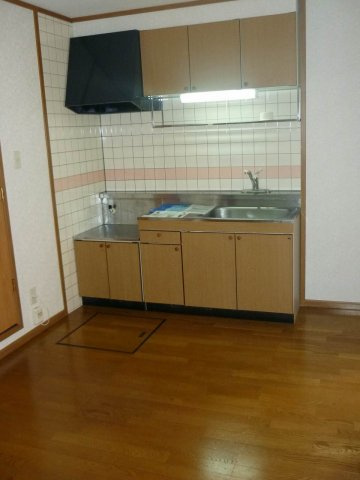 熊本市北区西梶尾町のアパートのキッチン|使いやすいキッチンです