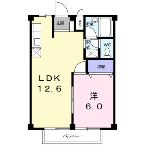 合志市須屋のアパートの間取り