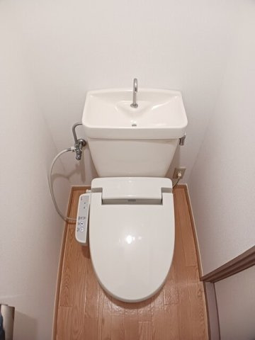合志市須屋のアパートのトイレ|落ち着いたトイレです