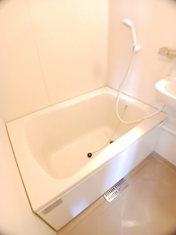 熊本市北区龍田６丁目のアパートの浴室|日々の疲れを癒すお風呂付です