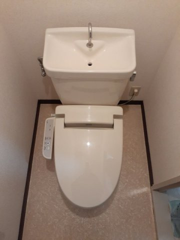 熊本市北区龍田６丁目のアパートのトイレ|トイレです