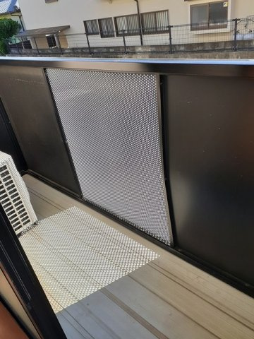 合志市須屋のアパートのバルコニー|広々としたバルコニーです