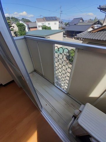 熊本市北区龍田６丁目のアパートのバルコニー|お洗濯にも便利なバルコニー付き