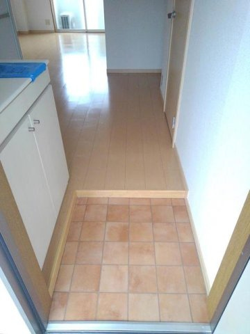熊本市北区龍田１丁目のアパートの玄関|シンプルで使いやすい玄関です