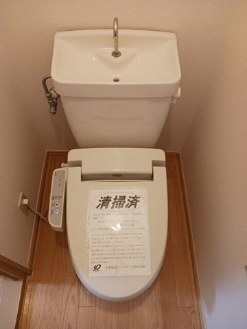 合志市須屋のアパートのトイレ|トイレです