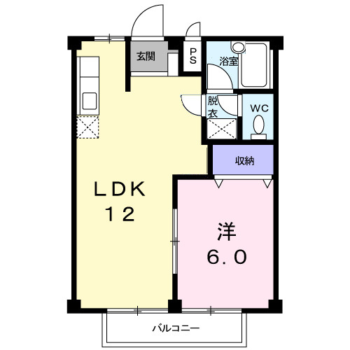 合志市須屋のアパートの間取り