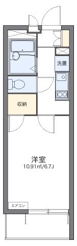 レオパレスブロッサムの間取り