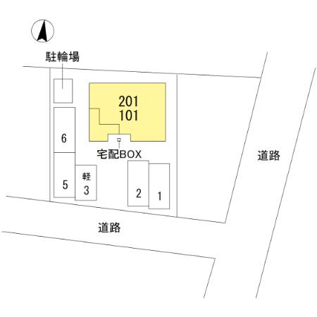 ステラヴィータ B棟の区画図