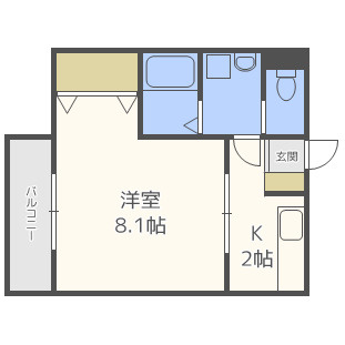 リブレア朝倉街道駅前の間取り|別号室タイプ