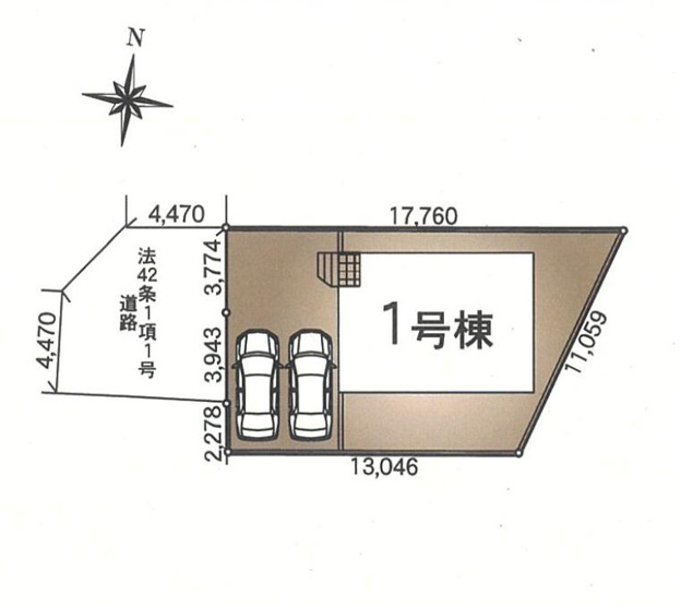 【区画図】 | 前橋市下新田町第6新築　スーパー・小学校徒歩8分！