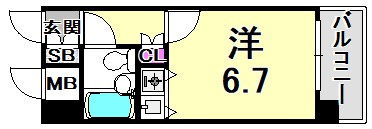 朝日プラザαポート神戸の間取り