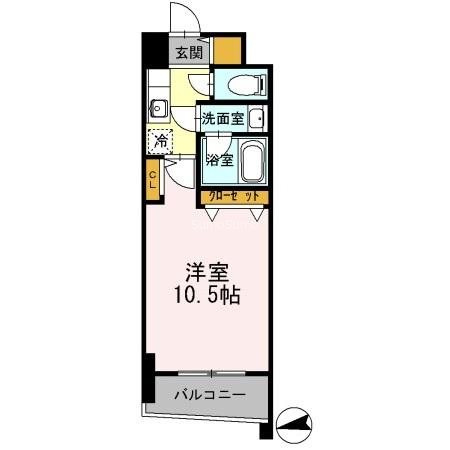 カスタリアタワー肥後橋の間取り