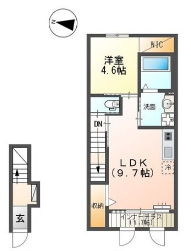 【間取り】 | 西宮市山口町下山口 アパート