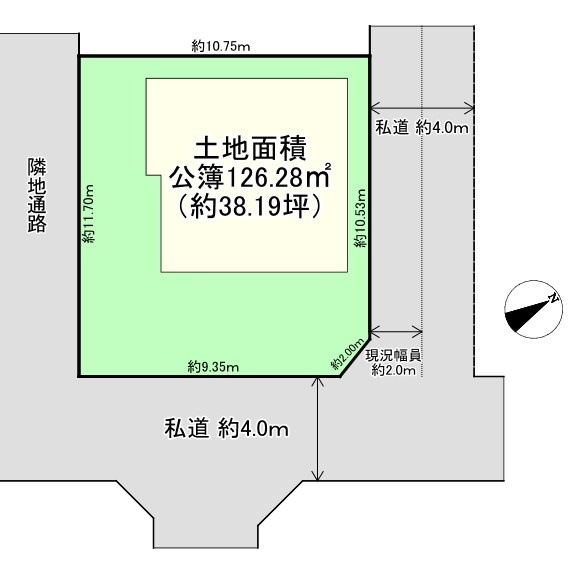 武蔵野市関前1丁目　中古一戸建　中央線　三鷹の区画図