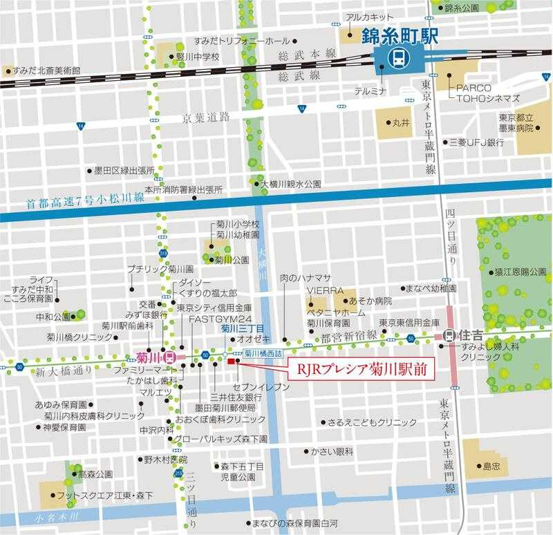 ＲＪＲプレシア菊川駅前の地図