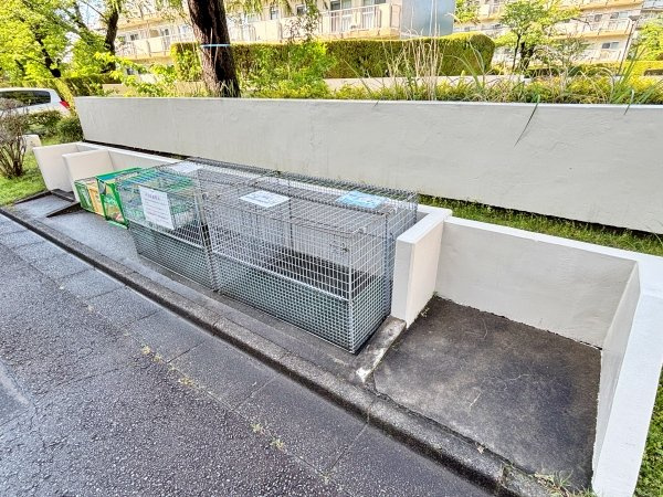 綺麗に整理されたゴミ置場