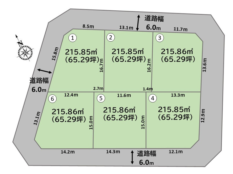 【本庄市下野堂　全体区画図】