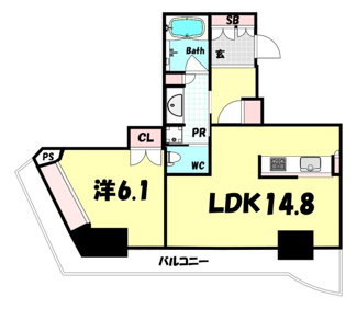 【間取り】 | ジークレフ新神戸タワー