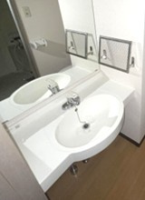 南長崎ハイツの洗面所