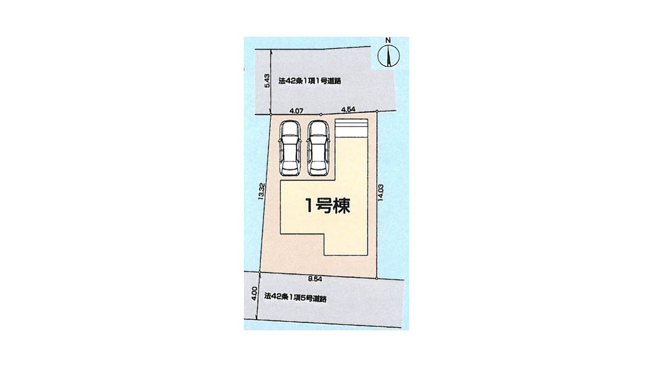昭島東町第２　Livele Garden.S １号棟の区画図