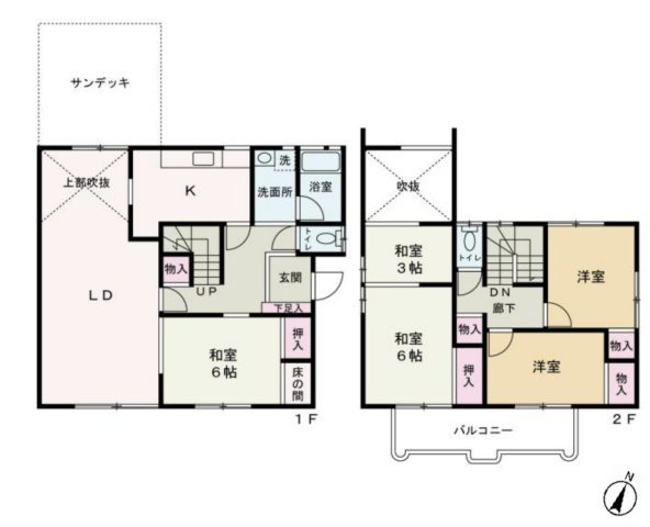 【間取り】 | 日高市武蔵台5丁目　中古戸建