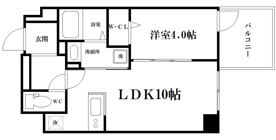 La Douceur谷町の間取り