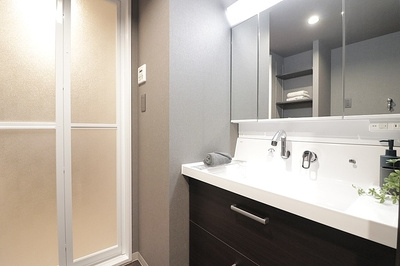 ファミール深江橋デュオの独立洗面台