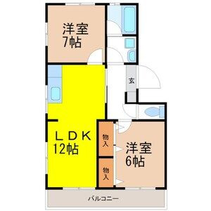 エステート伊奈の間取り