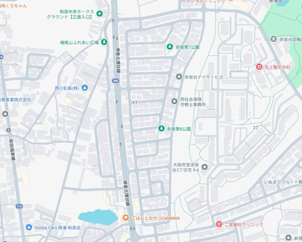 堺市南区赤坂台　第10期　新築一戸建ての地図