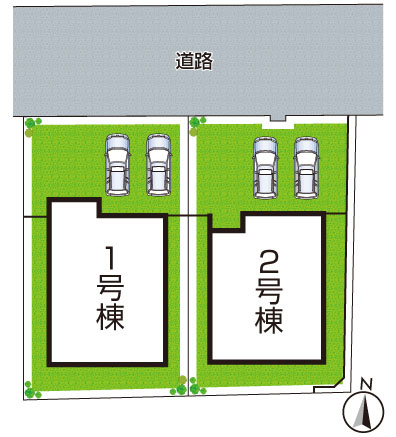 堺市南区赤坂台　第10期　新築一戸建ての区画図|全2区画