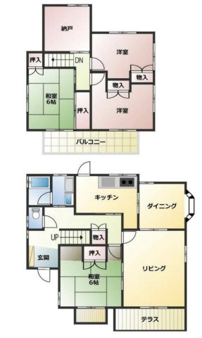 【間取り】 | 日高市武蔵台1丁目　中古戸建