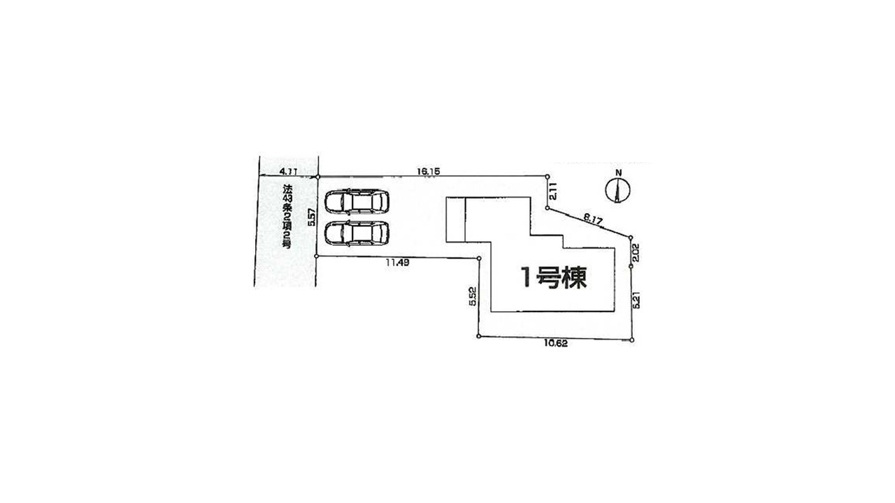 昭島東町　Livele Garden.S １号棟の区画図