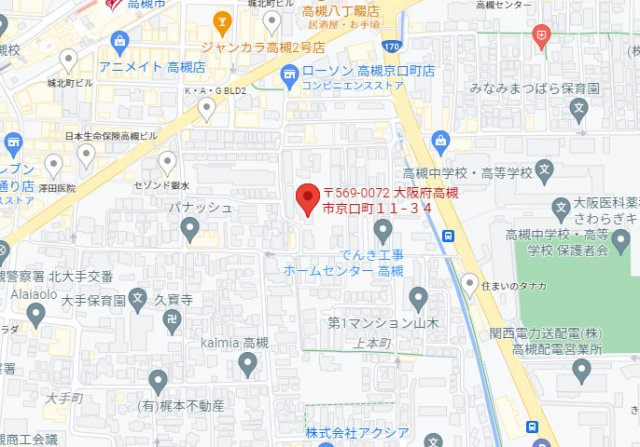 メゾンルミネの地図