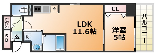 神戸Harborside 萬利Residenceの間取り