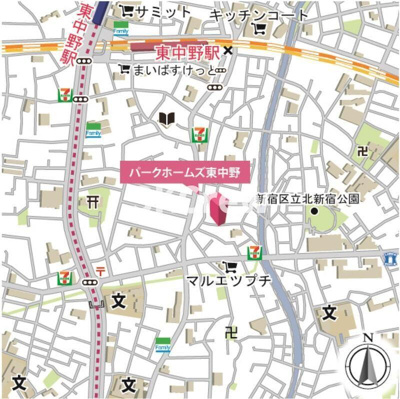 【地図】 | パークホームズ東中野