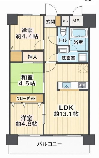 ノバ今里の間取り