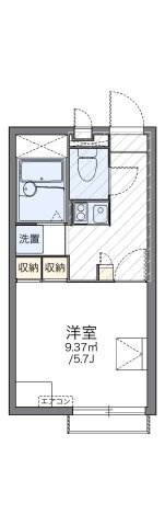 レオパレスブリスクコートの間取り|代表的な間取のため実際の間取とは異なる場合があります