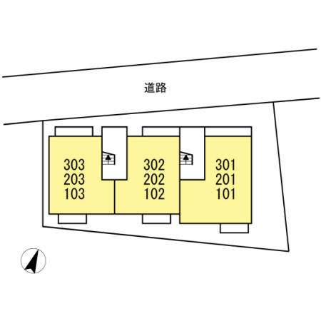 Bell espace　Ⅱの区画図
