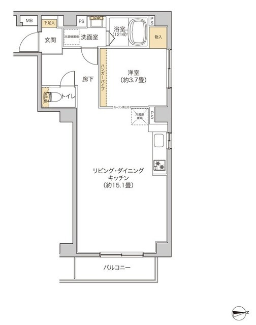 タイズ住吉の間取り