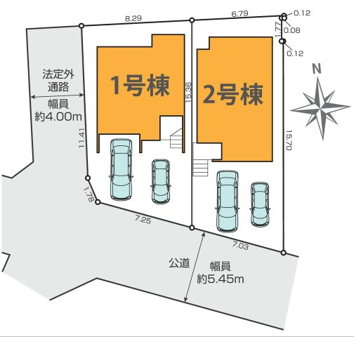 小金井市貫井南町3丁目 中央線 武蔵小金井駅 新築戸建の区画図