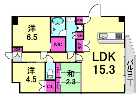 La　Douceur西宮北口の間取り