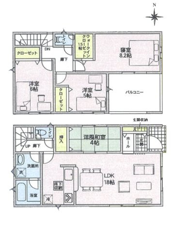 【間取り】 | 常滑市保示町２丁目43『仲介料無料』新築戸建て | 1号棟
